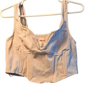 Lone Star corset style crop top size large festival